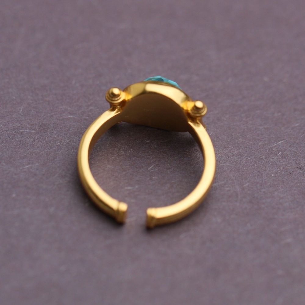 Julie Vos Bamboo Stone Ring Size 7 - Picture 5 of 6